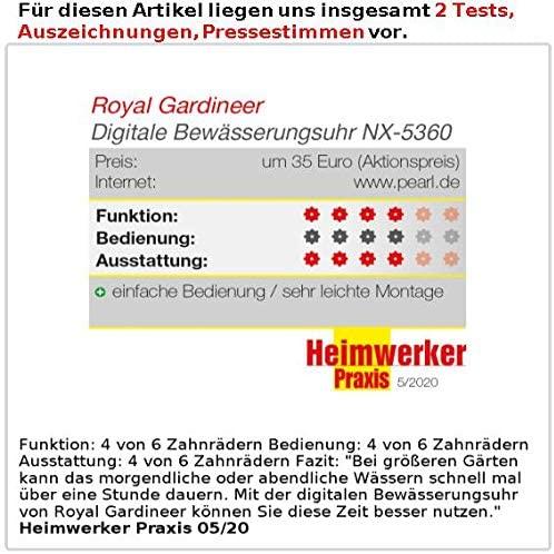 Produktbild Royal Gardineer Digitaler Bewässerungscomputer mit 2 Anschlüssen (Bewässerungscomputer)