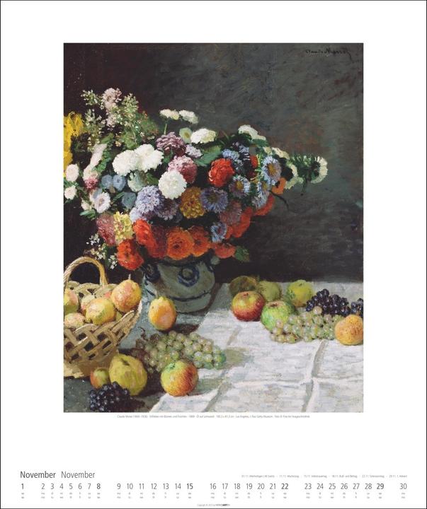 Produktbild Claude Monet Kalender 2026 (46 x 55 cm, Deutsch, Englisch)
