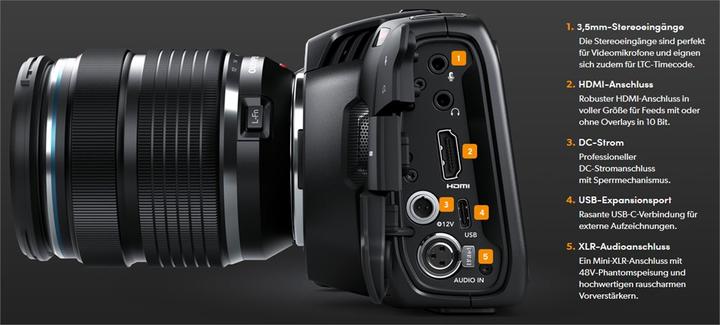 Immagine prodotto Blackmagic Pocket Cinema (8 Mpx, 60p)