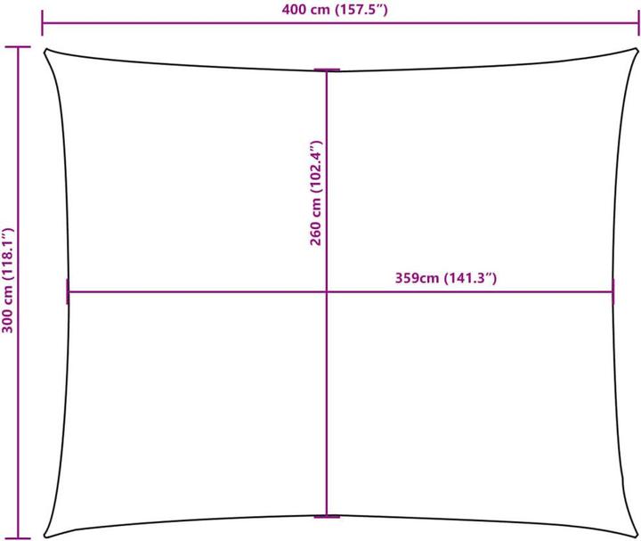 Image du produit VidaXL Voile d'ombrage (300 x 400 cm)