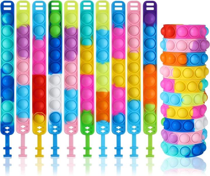 I Am Creative Bubble Armband Anti-Stress Fidget 24er Set
