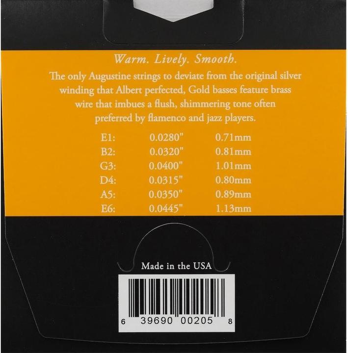 Produktbild Augustine Gold Satz (6 x, Gitarre, 0.04")