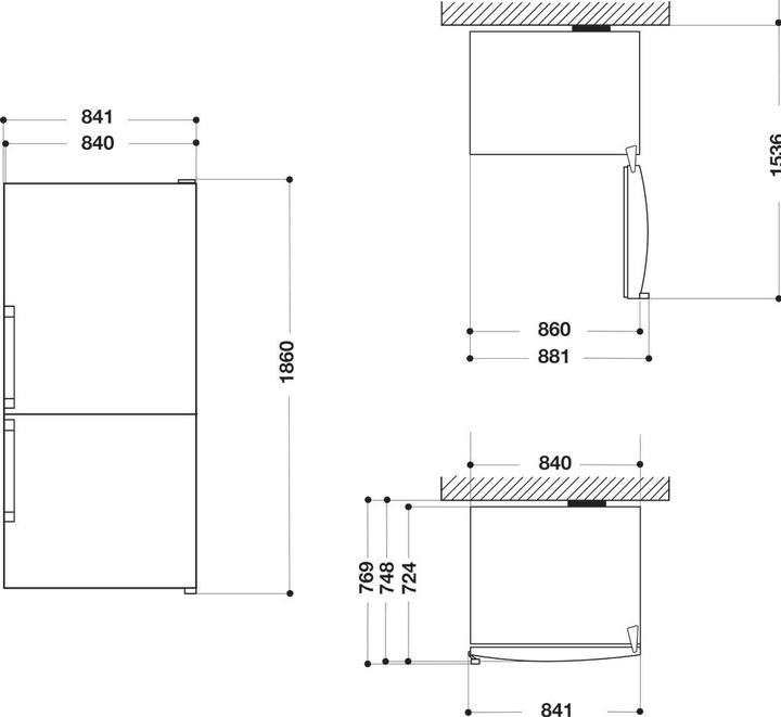 Produktbild Whirlpool W84BE 72 X 2 koel-vriescombinatie Vrijstaand 588 l E Roestvrijstaal (588 l)