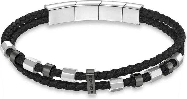 Police PEAGB0035601 Freeway (19 cm, Edelstahl, Leder)