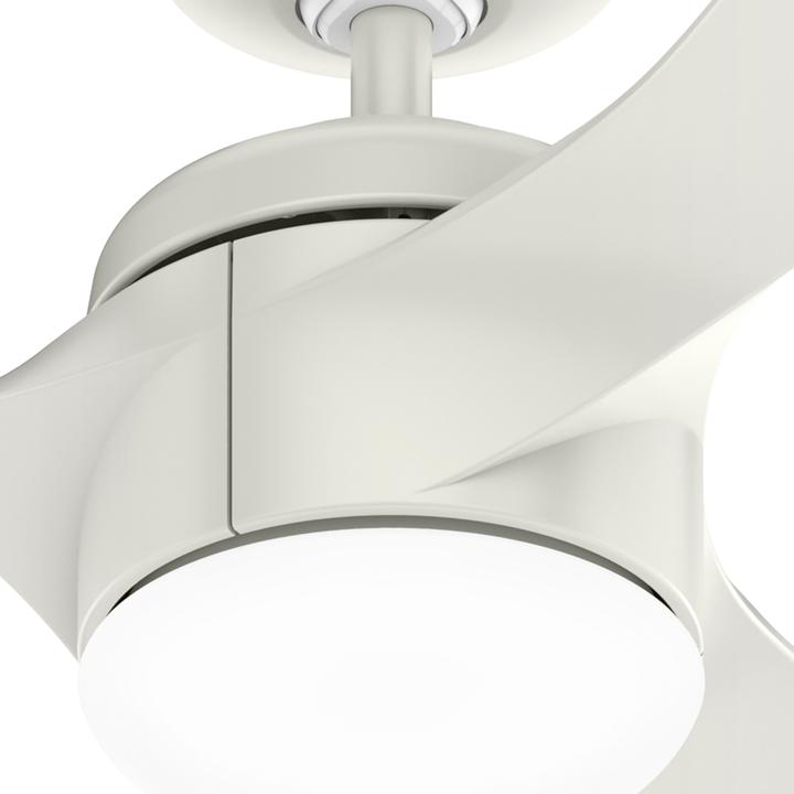 Produktbild Hunter Fans DC Deckenventilator Rosedale Weiss mit LED (45 dB)