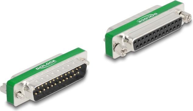 Image du produit Delock Filtre antiparasite HF/EMI D-Sub 25 broches mâle à femelle avec passe-bas capacitif