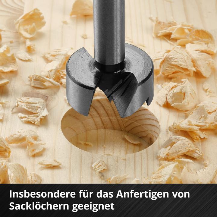 Actual product image Einhell 706003 Forstner bit set 15 mm, 20 mm, 25 mm, 30 mm, 35 mm 1 set (35 mm, 15 mm, 30 mm, 20 mm, 25 mm)