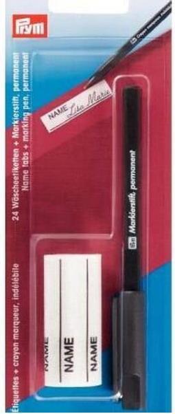 Produktbild Prym Wäscheetiketten + Markierstift Karte Set