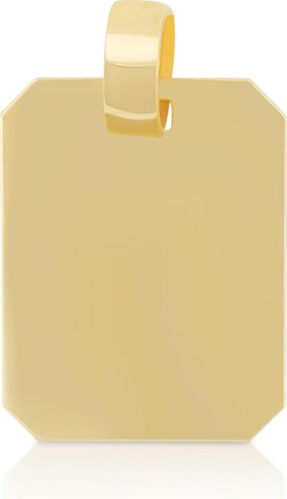 Muau Gravurplatte (750/18K Gelbgold)