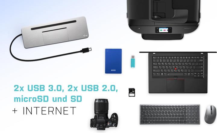 Produktbild i-tec Ergonomic (USB-C, 9 Ports)