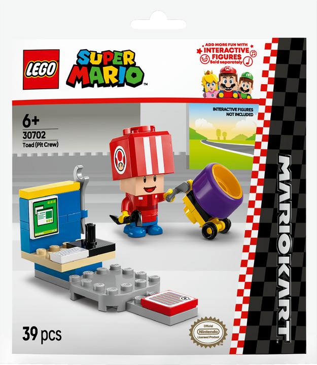 Super Mario Kart -Toad (Boxencrew) (Polybag) (30702, LEGO Super Mario, LEGO DC)