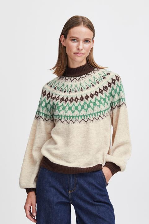 Actual product image B.young BYMARITNE JACQUARD JUMPER - 20813540 (M)