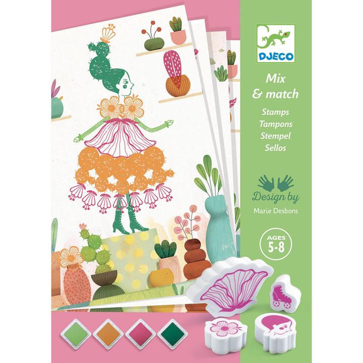 Actual product image Djeco Stamp flower girl