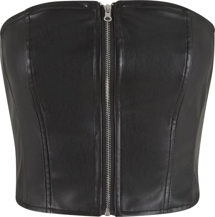 Actual product image Urban Classics Womens/Ladies Synthetic Leather Bandeau Top (M)