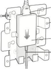 Actual product image Zebra Wall mounting kit