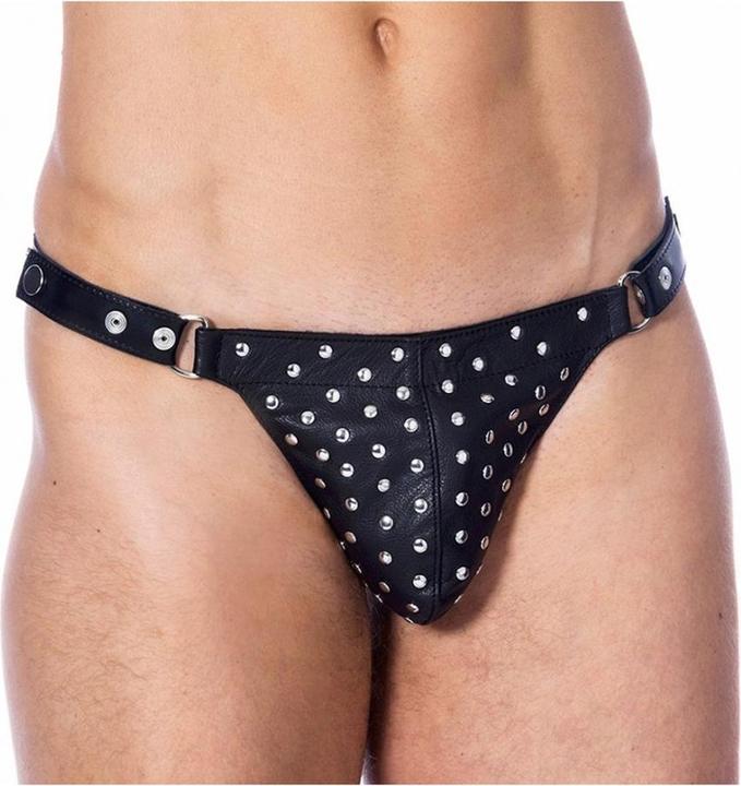 Produktbild Rimba Leder-Slip mit Nietenverzierung (S, L)