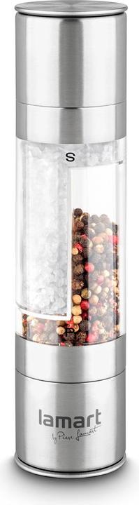Actual product image Lamart LT7014 seasoning grinder Salt & pepper grinder Stainless steel, Transparent (Salt, Pepper)