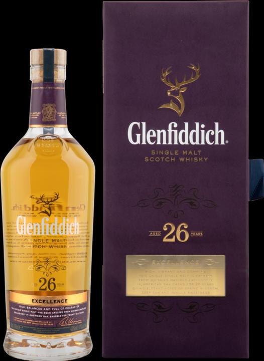 Image du produit Glenfiddich 26 ans d'excellence (Single Malt, Scotch Whisky)