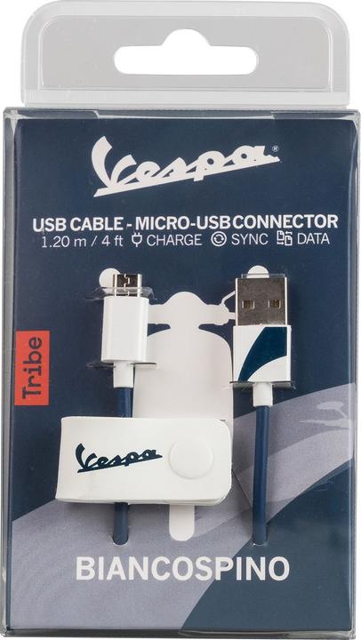 Produktbild Tribe Vespa USB to Micro USB Sync&Charge Cable for Android, Samsung, HTC, Nokia, Sony and other, 120 (1.20 m, USB 2.0)