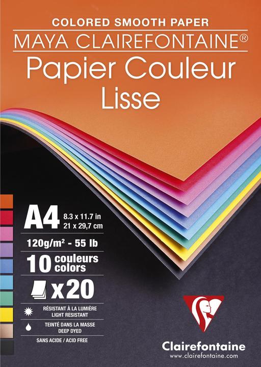 Clairefontaine Farbige Zeichnung (120 g/m², 1 x)