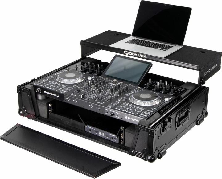 FZGSPRIME4W2BL flightcase voor Denon DJ Prime 4