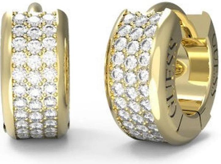 Guess 12MM PAVE MINI HUGGIES Ohrringe (Edelstahl)