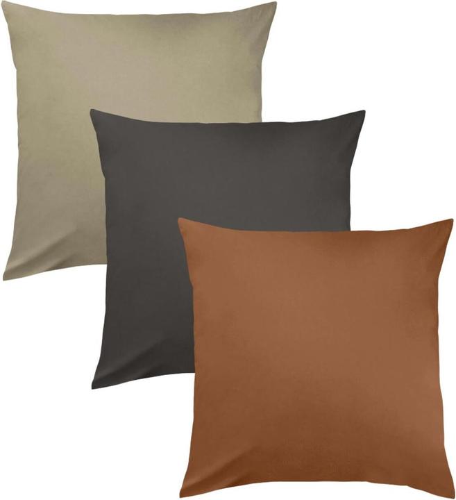 Produktbild Traumschlaf Uni Kissenhülle Monaco 2er Set (Duvetbezug, 40x40 cm)