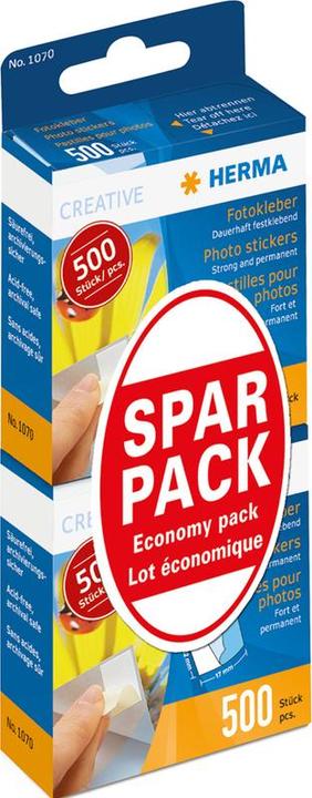 Produktbild HERMA Fotokleber Doppelpack 2x500 Stück Sparpack