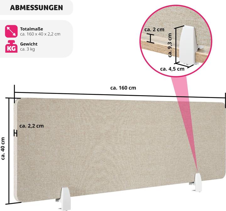 Actual product image tectake Noisy (160 x 40 cm)