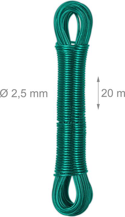 Actual product image Relaxdays 3x clothesline (20 m)