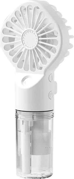 Techsuit - Handheld Fan (G10) - Portable, with Humidifier, Four Speeds, USB - White