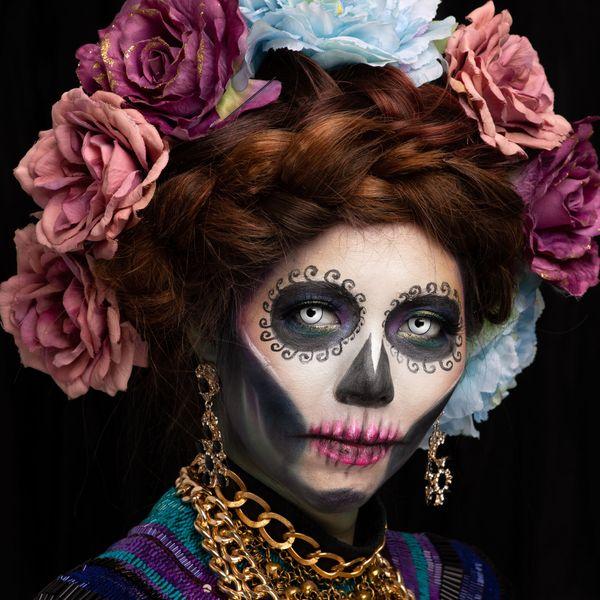 Produktbild Aricona Kontaktlinsen Sugar Skull (Mehrfarbig)