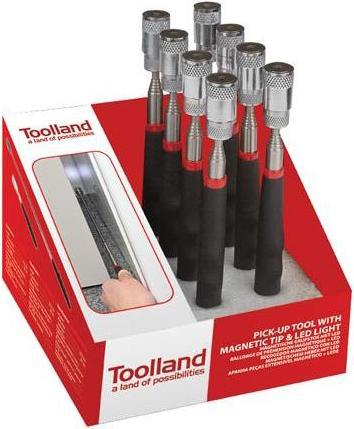 Image du produit Velleman Présentoir Avec 8 x Rallonge De Préhension Magnétique + LED