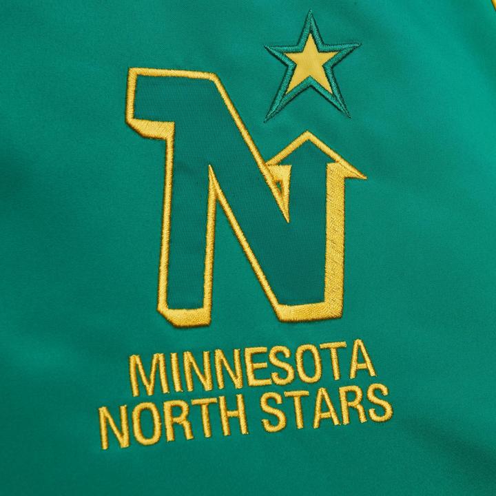 Actual product image Mitchell & Ness M&N Heavyweight Satin Veste NHL Minnesota North Stars (M)