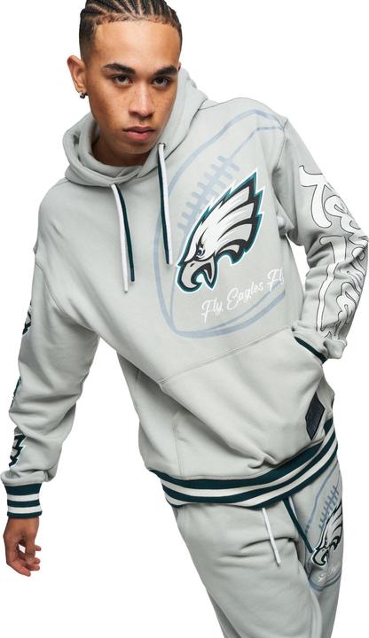 Immagine prodotto Recovered Re:covered Felpa con cappuccio in pile - PATCHES Philadelphia Eagles - XL (XL)