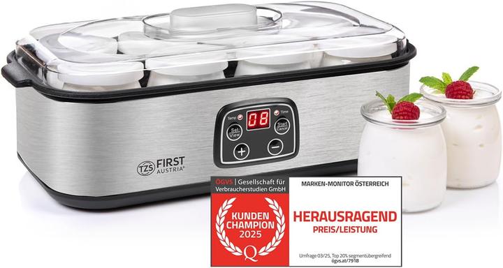 Produktbild TZS First Austria Elektrischer Joghurt Maker mit Timer und Auto-Stop
