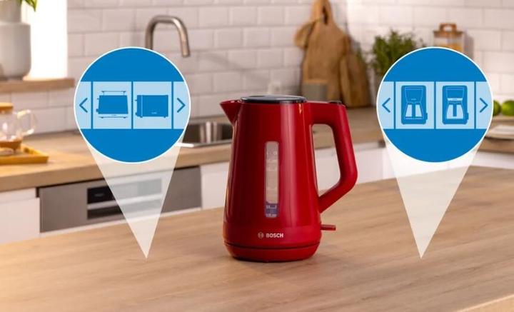 Produktbild Bosch Hausgeräte TWK1M124 MyMoment - Waterkoker - Rood (1.70 l, EU-Stecker)