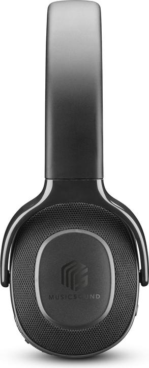 Actual product image Music Sound Music+Sound DEEP Bluetooth headphones black on-ear max. 25h runtime 1 (No noise cancelling, 25 h, Wireless)