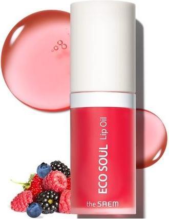 Actual product image The Saem Plumping Hydrating Lip Oil Nourish Moisturize Berry Extract Rose Water Soft Glossy (02 Berry)