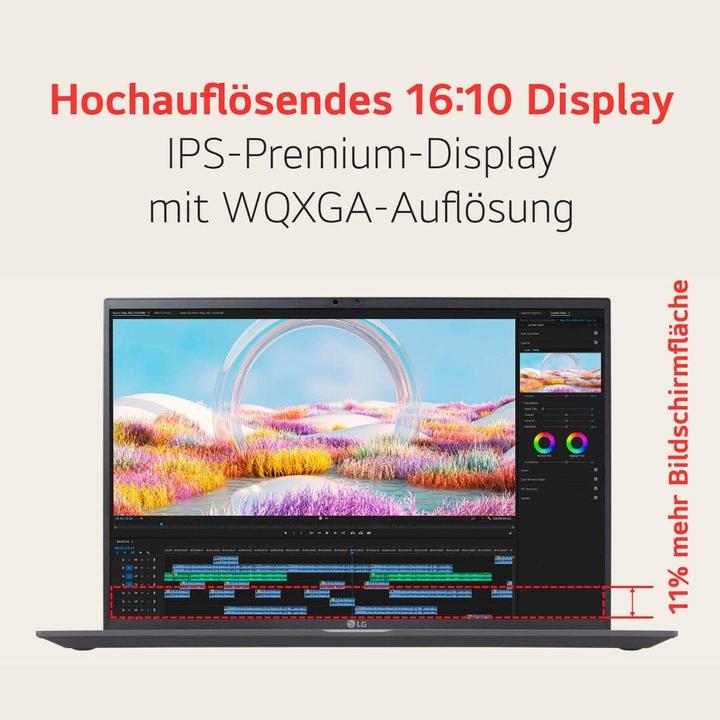 Produktbild LG gram 16" Core Ultra 7 155H 16GB/1TB SSD Win11 grau 16Z90S-G.AA79G (15.98", Intel Core Ultra 7 155H, 16 GB, 1000 GB, DE)