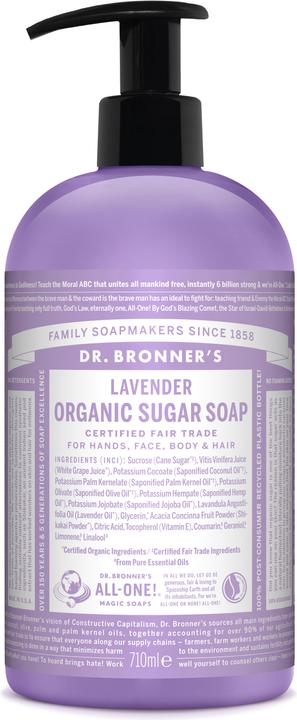 Dr. Bronner's Organic Sugar Soap Lavender 710 ml (710 ml)