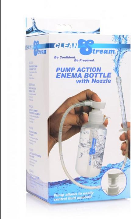 Actual product image XR Brands Pump Action Enema Bottle