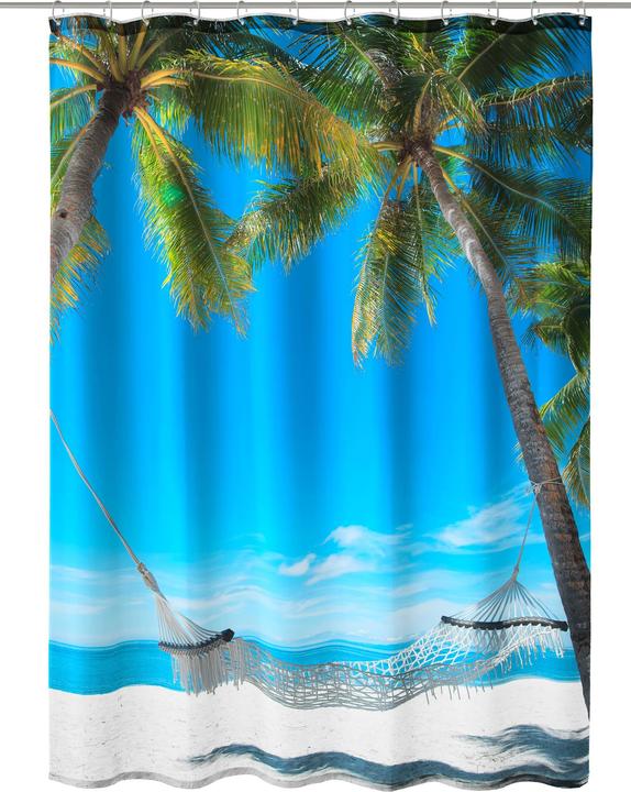 Produktbild Kleine Wolke Duschvorhang Bahamas 180 x 200 cm, Mehrfarbig (180 x 200 cm)