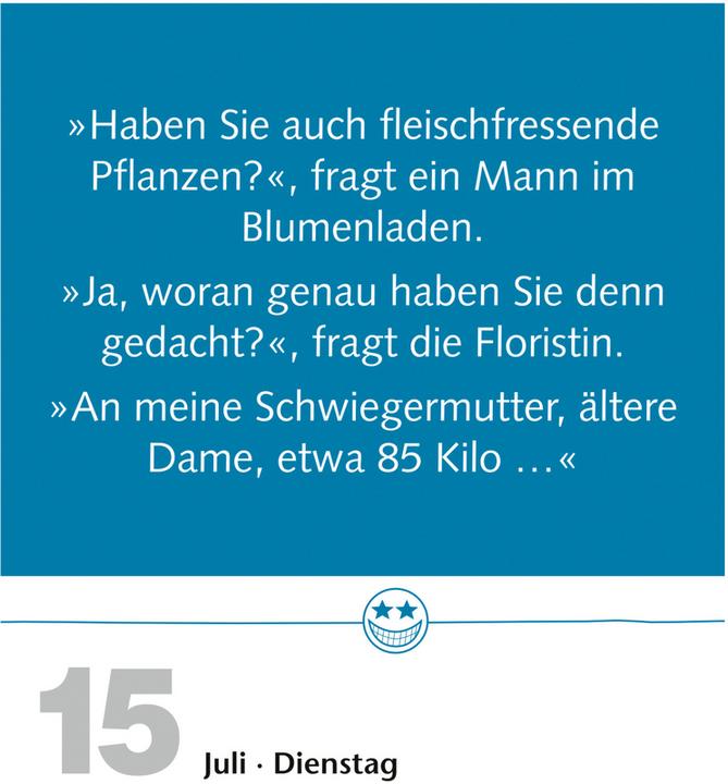 Produktbild Harenberg Anders:Beste Witze Tagesabreisskalender (Kein Einband, Deutsch)