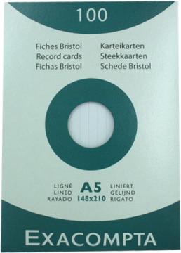 Immagine prodotto Exacompta Flashcards (A6, 205 g/m², 100 x)