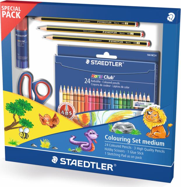 Produktbild Staedtler Noris Club Farben Set mittel (Mehrfarbig, 6 x)