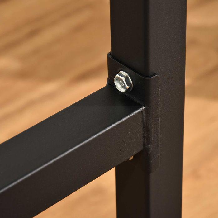 Produktbild Swisshandel24 Dipstation Dipständer Dip Dipper Stangen Ständer Bauchtrainer Rückentrainer Stahl Schwarz 104 x 70,5