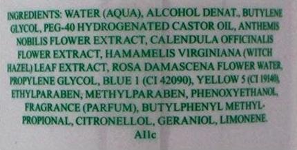Nutritional values and ingredients Valmont Vital Falls Salon Size 500ml (500 ml)