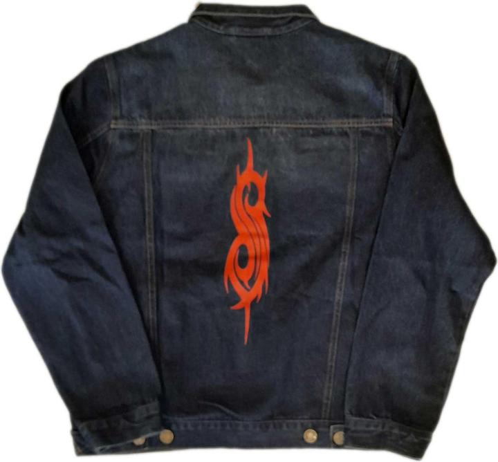 Slipknot Unisex Adult Tribal Logo Denim Jacket (S)