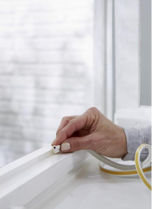 Actual product image tesa tesamoll CLASSIC P-profile window seal, rubber seal for insulation